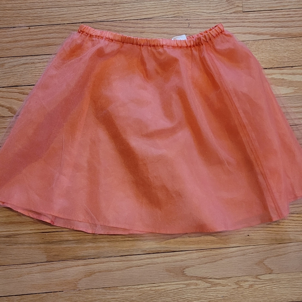 Girls mini Boden orange skirt